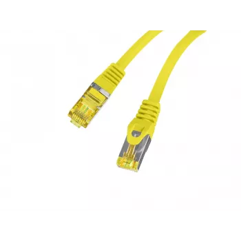 Cablu patch LANBERG Cat.6A S/FTP LSZH cupru 20m galben Fluke Passed