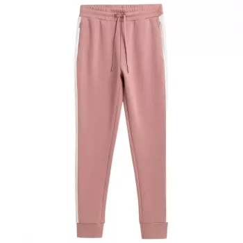 Pantaloni de antrenament damă 4F cu croială conică Powder Coral H4Z21 SPDD013 65S