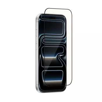Folie de protecție ecran CRONG Tempered Glass OptiRed pentru iPhone 17 Pro - duritate 9H, filtru lumină albastră, anti-reflex, margine 2.5D, strat oleofob