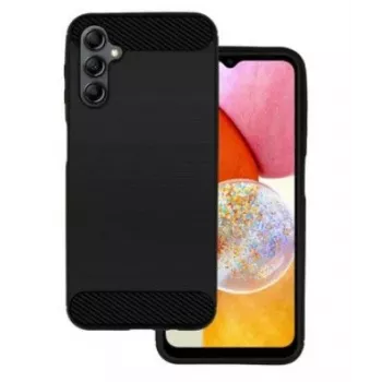Husă iLike pentru Samsung Galaxy A14 5G Carbon Black - husă spate TPU cu textură de fibră de carbon