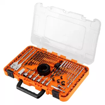 Set de burghie și biți cu chei tubulare NEO TOOLS, 90 buc.