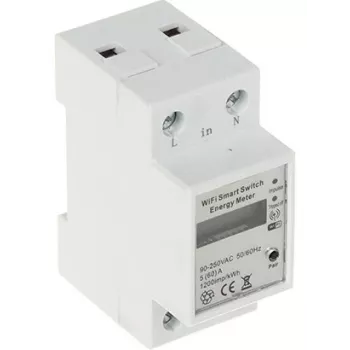 Contor de energie electrică inteligent Wi-Fi Tuya monofazat 80A pentru șină DIN monitor de energie