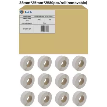 Etichete autocolante albe A4 G&G 19803 105x148mm 4/coală 100 coli (400 etichete)