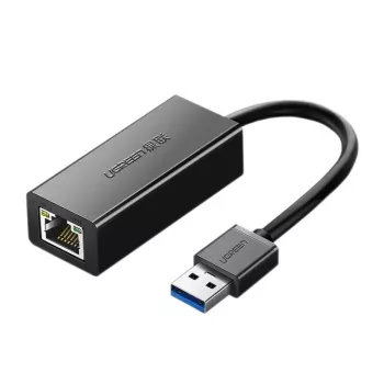 Adaptor de rețea UGREEN USB 3.0 la Gigabit Ethernet CR111 negru