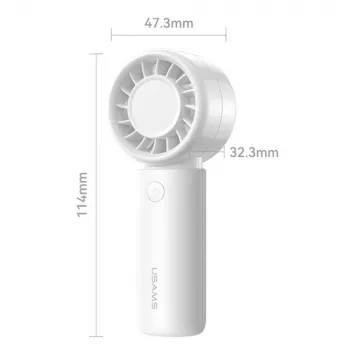 Ventilator de mână USAMS seria BC, alb, 500mAh