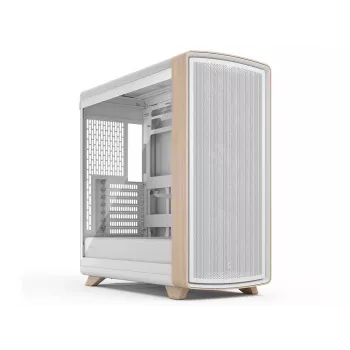 Carcasă Mid-Tower Fractal Design Summit Chalk White TG Clear Tint, cu panou frontal din lemn de stejar autentic