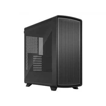 Carcasă PC mid-tower Fractal Design Summit Blackout TG Light Tint - neagră cărbune cu panou frontal din nuc masiv, panou lateral din sticlă securizată, 2 ventilatoare Aspect 14 PWM