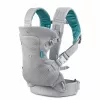 B-KIDS Infantino 4 în 1 port-bebe transformabil, gri, 3,6–14,5 kg, certificat JPMA, cu bavetă Wonder Cover™ detașabilă