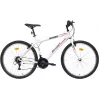 Bicicletă de oraș damă BIKE CITY MILANO 26 alb/roz, 6 viteze Shimano