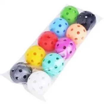 Set de 10 mingi de floorball Tempish BULLET Full Color