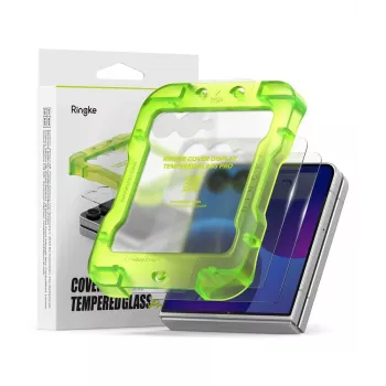 Folie de protecție din sticlă călită Ringke Cover Display Pro, pachet de 2, pentru Galaxy Z Flip 8 - clară