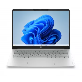 HP OmniBook 3 14-hu0009nyx - Core 5 120U, 16GB DDR5, 1TB, 14.0 inch 2K (1920x1200) OLED Brightview Low Blue Light 300 nits, Glacier Silver FF - 1080p TNR, fără adaptor AC 45W, Win 11 Home, 1 an