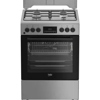 BEKO Aragaz FBM62320SDS, Lățime 60 cm, A, Gaz/Electric, Afișaj LED