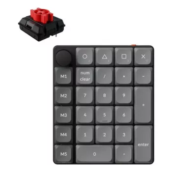 KEYCHRON K0 Max - Milk POM Red - Tastatură numerică wireless