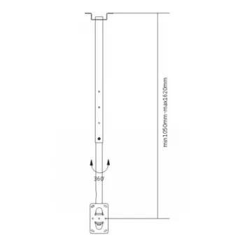 LH-GROUP suport de tavan cu braț 23-70