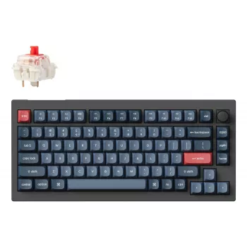 Tastatură wireless Keychron V1 Max RGB - layout US - Hot-Swappable Gateron Jupiter Red