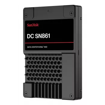 SSD|SANDISK|DC SN861|1920 GB|PCI Express 5.0|NVMe Da|Viteză de scriere 3600 MB/s|Viteză de citire 13700 MB/s|U.2|MTBF 2500000 h|WUS6BA119PSP9X30TS2525