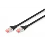 Cablu patch DIGITUS - CAT6 - S/FTP - Snagless - Cu - 2 m - negru