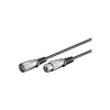 Cablu audio Microconnect XLRMF2, 2 m, XLR (3 pini), negru