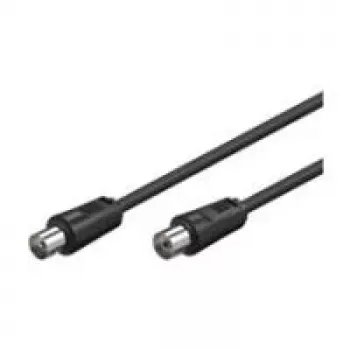 Wentronic Goobay 11563 Cablu de antenă IEC tată/mamă, 7,5 m, negru