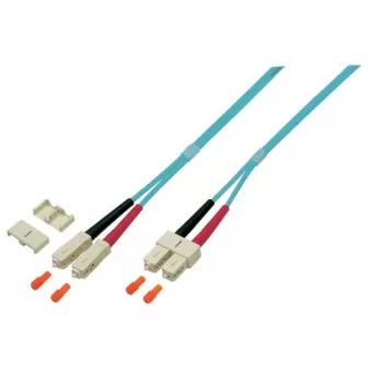 Cablu patch duplex cu fibră optică EFB Elektronik O0318.2, SC-SC, OM4 50/125 µm, LSZH, 2 m, violet