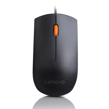 Mouse cu fir USB ambidextru Lenovo GX30M41577 optic, conexiune USB, design ambidextru
