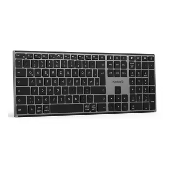 INATECK tastatură wireless ergonomică QWERTZ gri