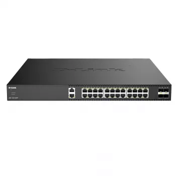 D-Link DXS-1250-28YP/E switch Smart Managed Multi-Gigabit PoE++ cu 4 x 25G uplink SFP28