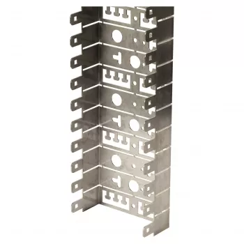 Tavă de montaj LSA EFB Elektronik, 50 module, adâncime 50 mm, rază de îndoire 25 mm, pachet de 2