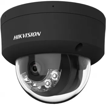Cameră IP de supraveghere dome Hikvision DS-2CD2143G2-LIS2U(2.8mm)(BLACK) 4MP AcuSense, obiectiv fix 2,8mm, neagră