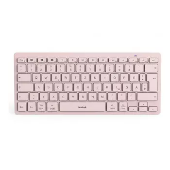 Inateck KB01003 Bluetooth Keyboard, QWERTZ, Pink