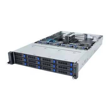 Server barebone rack 2U Giga Computing GigaByte R263-S30-AAH2, Intel gen. 5/4, 12x bay 3,5/2,5 inch, 2x sursă 1300W