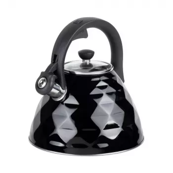 Fierbător cu fluier RESTO 3L oțel inoxidabil argintiu/negru 90610