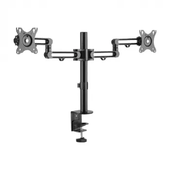 Suport de birou pentru două monitoare Eaton Tripp Lite Series Flex Arm pentru ecrane de 13-27 inch până la 17,6 lbs per ecran (DDR1327SDFC-1)