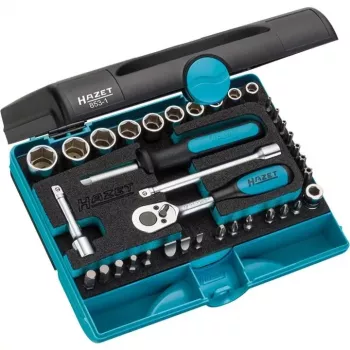 Set de chei tubulare HAZET 853-1 antrenare 1/4 inch 36 piese metric/imperial