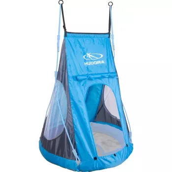 Leagăn cuib cu cort HUDORA Nest Swing Tent Cosy Castle 90 (albastru/negru)