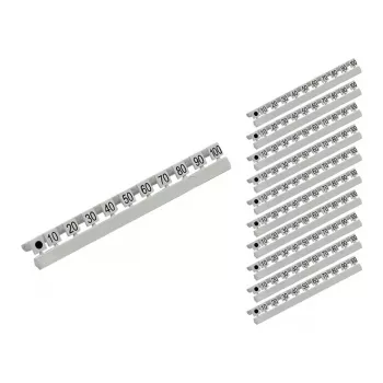 GoodConnections Number Markers for LC Fiber Optic Cables, 10 to 100 in Steps of Ten, 10-Piece Set (GC-N0071)