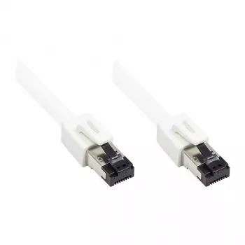 GoodConnections RNS® Cablu patch Cat.8.1 S/FTP, PiMF, LSZH, 2000MHz, 40Gbit/s, alb, 0,5m
