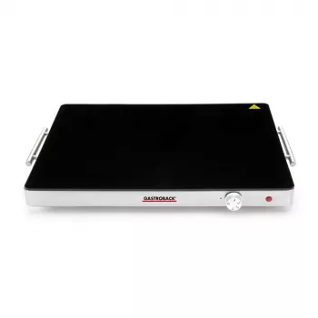 Gastroback 42491 Design Tavă de încălzire, 400 W, până la 110°C, suprafață de încălzire 540 x 410 mm, sticlă