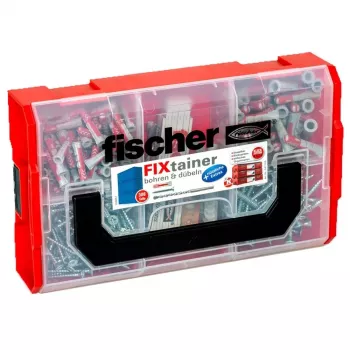 Set de dibluri și burghie Fischer FIXtainer