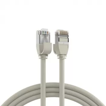 EFB Elektronik Cablu patch RJ45 Cat.6A U/FTP TPE 4mm Ultraflex gri 5m