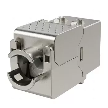 Keystone RJ45 EFB Slimline Cat.6A, ecranat, zinc turnat, 10GE