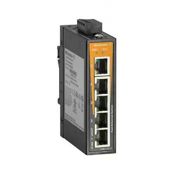 WEIDMUELLER IE-SW-EL05-5TX Switch industrial Fast Ethernet neadministrat, 5x RJ45, șină DIN