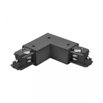 Brumberg 87126080 conector de colț 90° pentru sistem de șine ONETRACK DALI cu 3 faze, negru