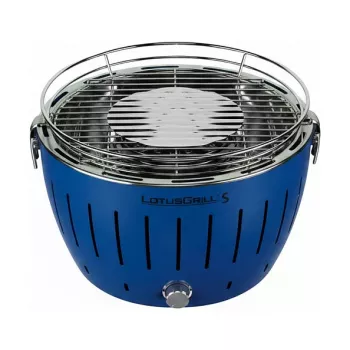 Grătar portabil pe cărbune LotusGrill G280 U albastru cu tehnologie fără fum