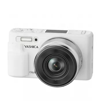 Yashica City 200 cameră foto digitală compactă, zoom optic 10x, albă