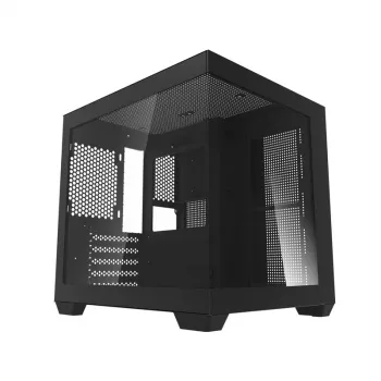 Carcasă PC Mid-Tower Darkflash C275P (neagră) - fără ventilatoare