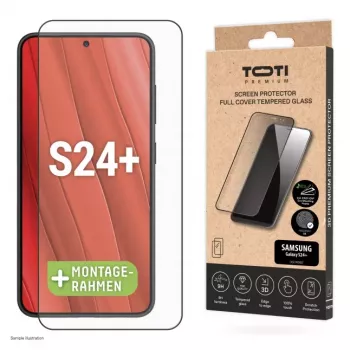 Folie de protecție ecran TOTI PREMIUM din sticlă călită 3D Full Cover pentru Samsung Galaxy S24+/S25+
