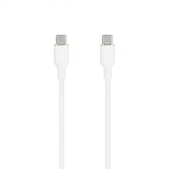SEEK TOTI Cablu din silicon USB-C la USB-C 1 m 3A alb
