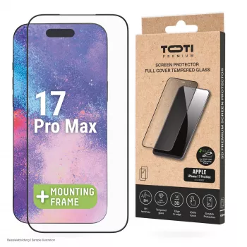 Folie de protecție ecran TOTI PREMIUM din sticlă călită 3D Full Cover pentru Apple iPhone 17 Pro Max